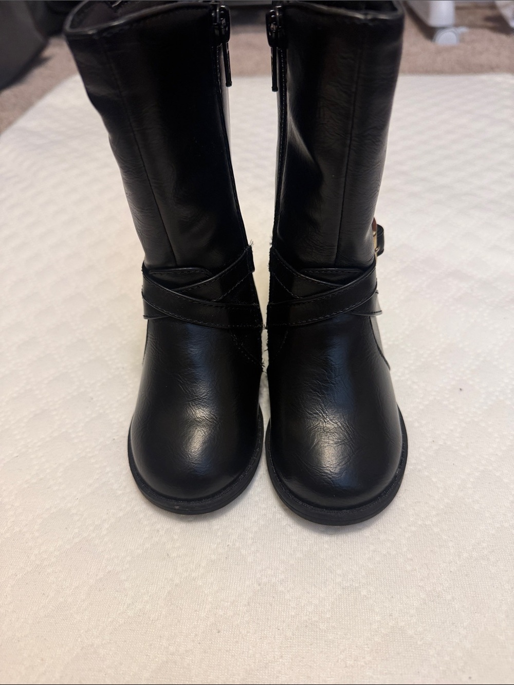 The Children's Place Black Mid-Calf Girls Boots